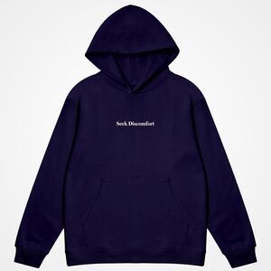 Seek discomfort Seeker Hoodie Large Indigo (navy) NWT in packaging